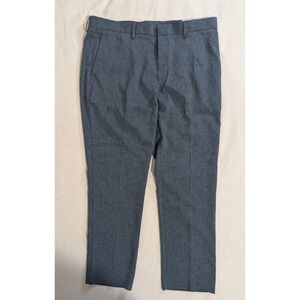 Perry Ellis Portfolio Travel Luxe Slim Fit Dress Pants Mens 36x30 Blue NWT